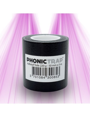 Black cloth adhesive 220 µ - 50mm x 5m