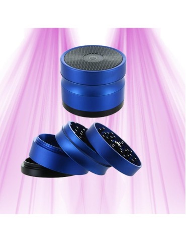 Borealis Grinder – Aluminium Blau – 4 Teile mit Fänger – Kush Bong